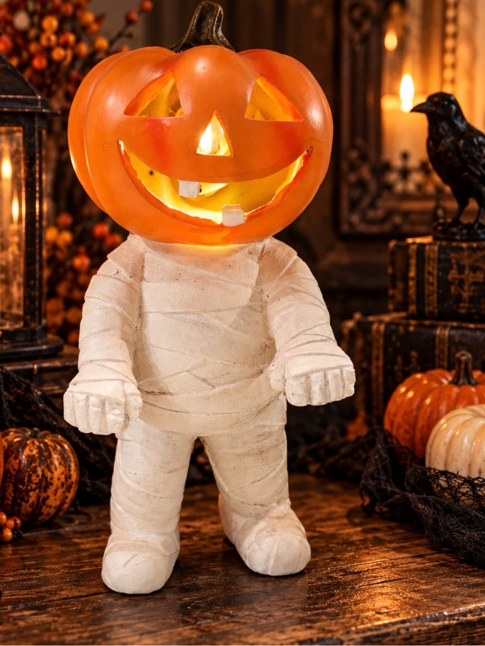 Orange Pumpkin-Head Mummy Kids Costume - Brand